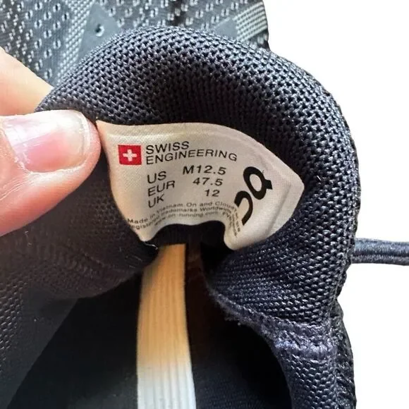 On Running Helion navy and white tennis shoes - Picture 4 of 6